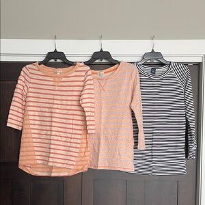 Gap Maternity Tops Lightweight Terry 3/4 and Long sleeve Shirts size XS Small